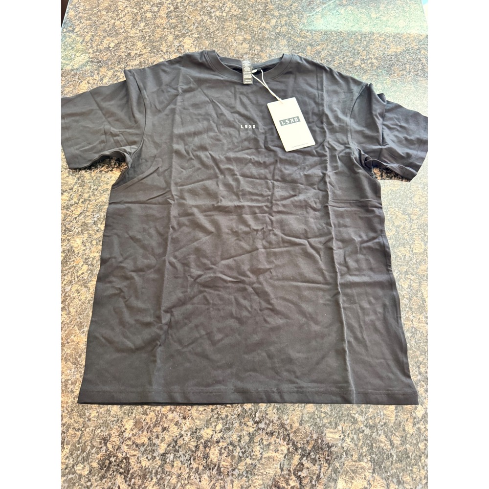 LSKD Base FLXCotton Tee Oversized Black Reflective Training Shirt Small NWT